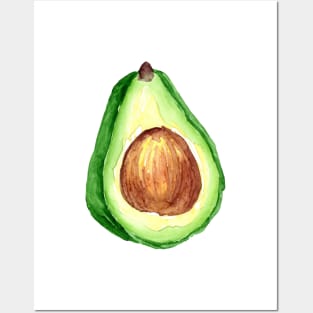 Avocado Watercolour Posters and Art